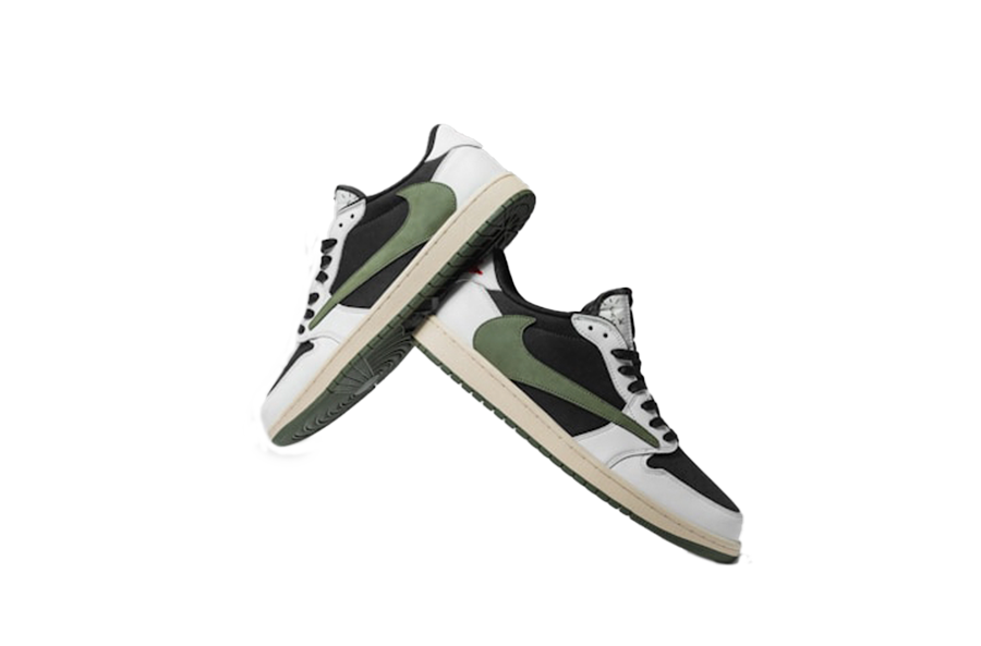 Travis Scott x Air Jordan 1 Low Medium Olive 1